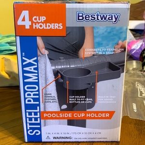 Pool - Bestway steel pro max cup holders